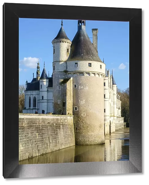 15th Century Tour des Marques at Chateau de Chenonceau castle on the Cher River