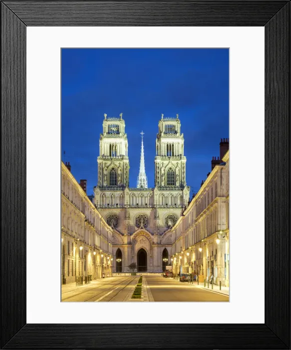 Framed Print : Facade of Orleans Cathedral (Basilique Cathedrale Sainte-Croix) Framed Print : Facade of Orleans Cathedral (Basilique Cathedrale Sainte-Croix)