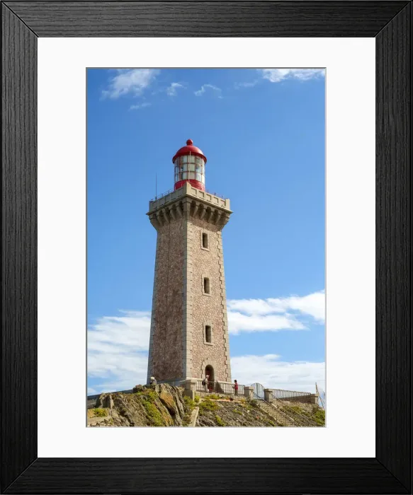 Framed Print : Lighthouse at Cap Bear, Port-Vendres, PyrA nA es-Orientales, Languedoc-Roussillon, France Framed Print : Lighthouse at Cap Bear, Port-Vendres, PyrA nA es-Orientales, Languedoc-Roussillon, France