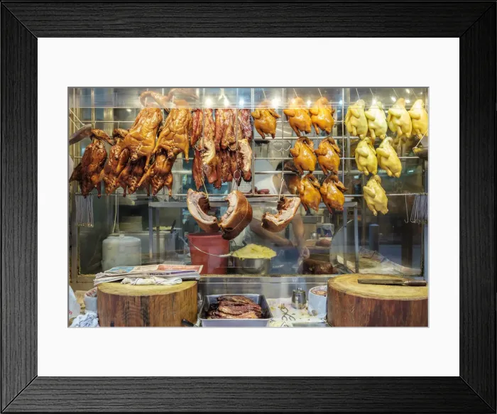 Framed Print : Roast ducks for sale at Bowrington Road Market, street market, Wan Chai, Hong Kong Island Framed Print : Roast ducks for sale at Bowrington Road Market, street market, Wan Chai, Hong Kong Island