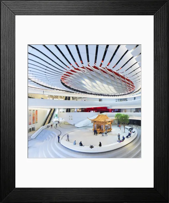 Framed Print : Interior of Xiqu Centre, West Kowloon, Hong Kong, China Framed Print : Interior of Xiqu Centre, West Kowloon, Hong Kong, China