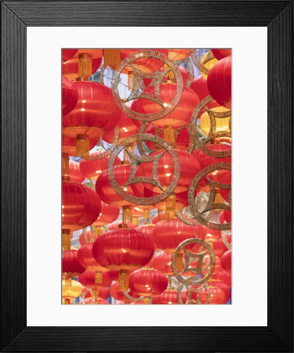 Framed Print : Chinese New Year decorations on Lee Tung Avenue, Wan Chai, Hong Kong Island, Hong Kong Framed Print : Chinese New Year decorations on Lee Tung Avenue, Wan Chai, Hong Kong Island, Hong Kong