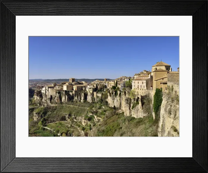 Framed Print : The walled town of Cuenca, a Unesco World Heritage Site. Castilla la Mancha, Spain Framed Print : The walled town of Cuenca, a Unesco World Heritage Site. Castilla la Mancha, Spain