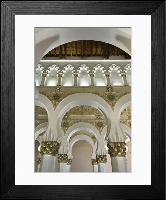 Framed Print : Santa Maria la Blanca synagogue dating back to the 12th century