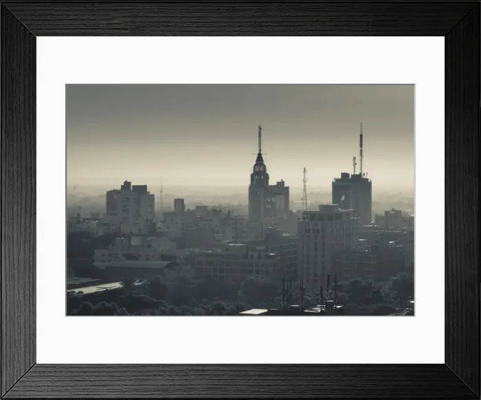 Framed Print : Argentina, Mendoza Province, Mendoza, aerial view of downtown, morning Framed Print : Argentina, Mendoza Province, Mendoza, aerial view of downtown, morning