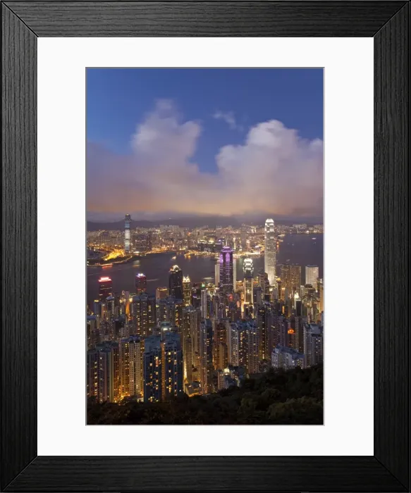 Framed Print : China, Hong Kong, view from Victoria Peak Framed Print : China, Hong Kong, view from Victoria Peak