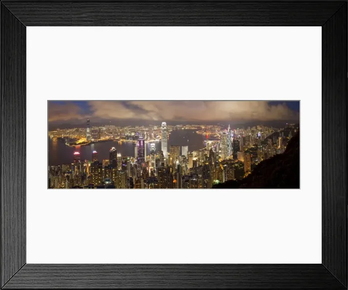 Framed Print : China, Hong Kong, view from Victoria Peak
