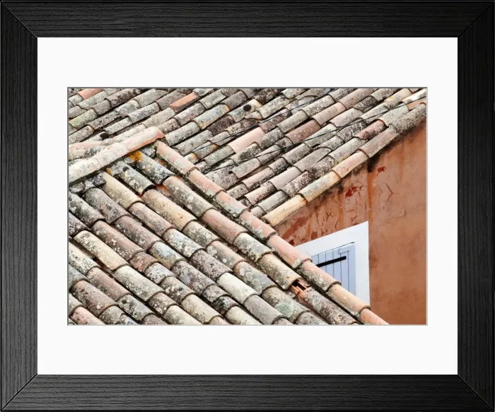Framed Print : Roofs of Roussillon, Provence, France Framed Print : Roofs of Roussillon, Provence, France