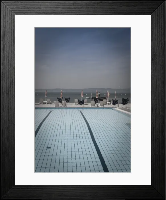 Framed Print : Italy, Lombardy, Lake District, Lake Garda, Sirmione, Lakeside Swimming Pool Framed Print : Italy, Lombardy, Lake District, Lake Garda, Sirmione, Lakeside Swimming Pool