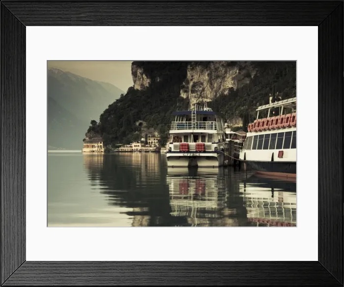 Framed Print : Italy, Trentino-Alto Adige, Lake District, Lake Garda, Riva del Garda, lake ferries Framed Print : Italy, Trentino-Alto Adige, Lake District, Lake Garda, Riva del Garda, lake ferries