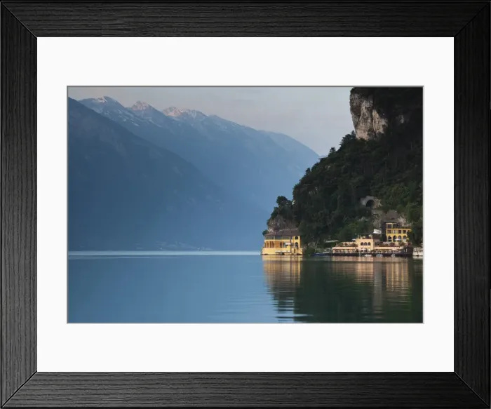 Framed Print : Italy, Trentino-Alto Adige, Lake District, Lake Garda, Riva del Garda, Excelsior Hotel at La Punta Framed Print : Italy, Trentino-Alto Adige, Lake District, Lake Garda, Riva del Garda, Excelsior Hotel at La Punta
