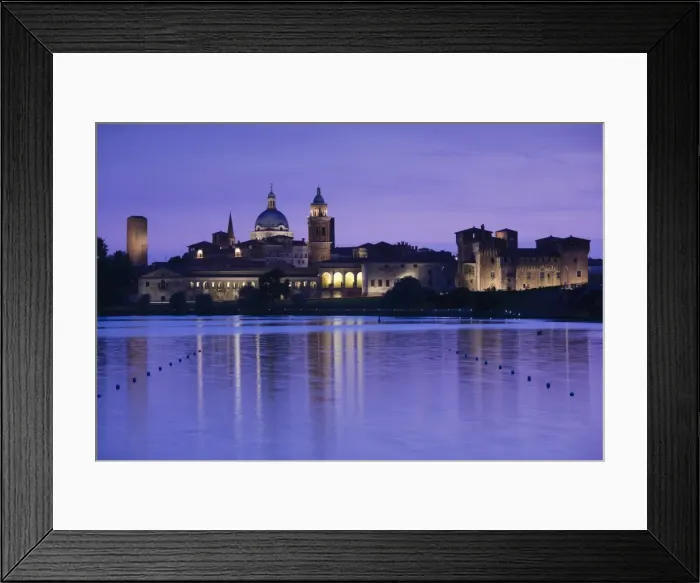 Framed Print : Italy, Lombardy, Mantua, town view and Palazzo Ducale from Lago Inferiore Framed Print : Italy, Lombardy, Mantua, town view and Palazzo Ducale from Lago Inferiore