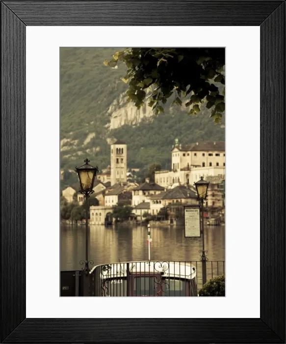 Framed Print : Italy, Piedmont, Lake Orta, Orta San Giulio, Isola San Giulio island Framed Print : Italy, Piedmont, Lake Orta, Orta San Giulio, Isola San Giulio island