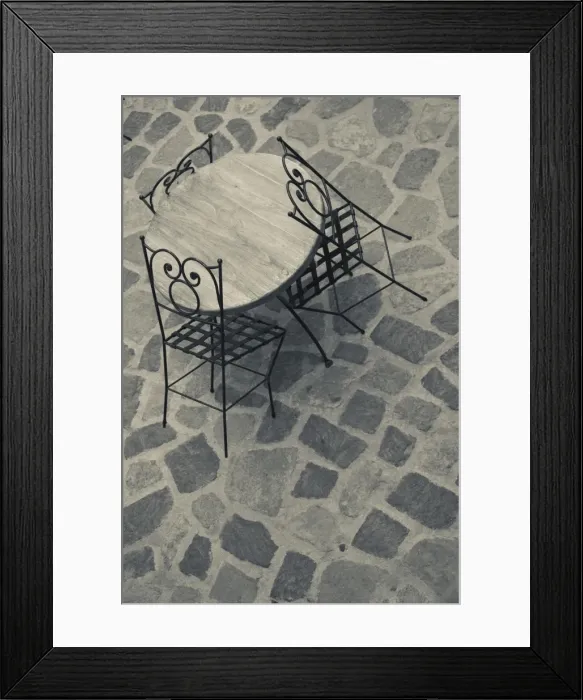 Framed Print : Italy, Sardinia, North Western Sardinia, Castelsardo, cafe tables Framed Print : Italy, Sardinia, North Western Sardinia, Castelsardo, cafe tables