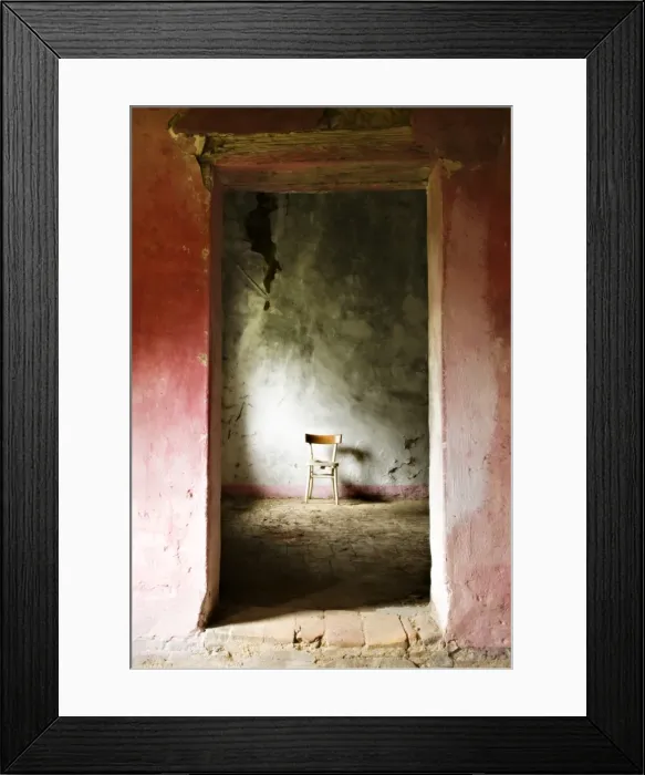 Framed Print : Chair in a deserted farm near San Quirico d Orcia, Valle de Orcia, Tuscany, Italy Framed Print : Chair in a deserted farm near San Quirico d Orcia, Valle de Orcia, Tuscany, Italy