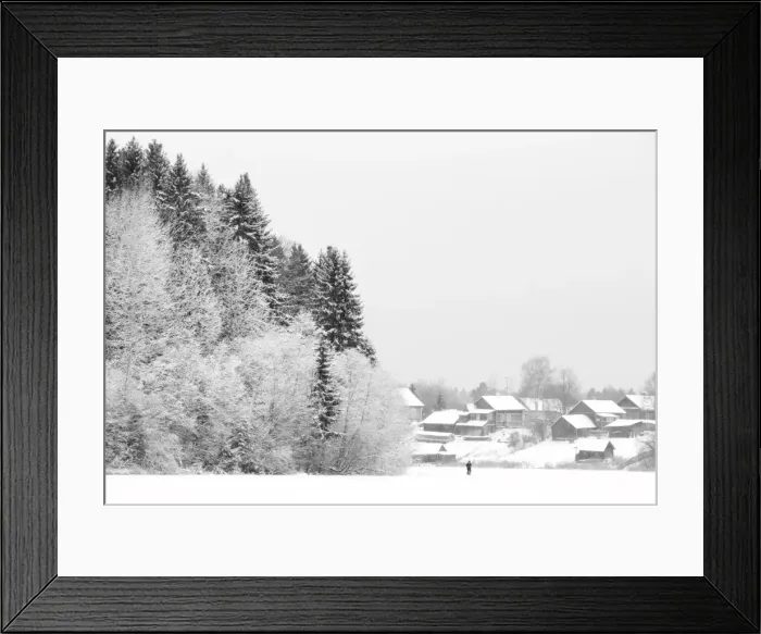Framed Print : Frozen lake, Somino village, Leningrad region, Russia Framed Print : Frozen lake, Somino village, Leningrad region, Russia