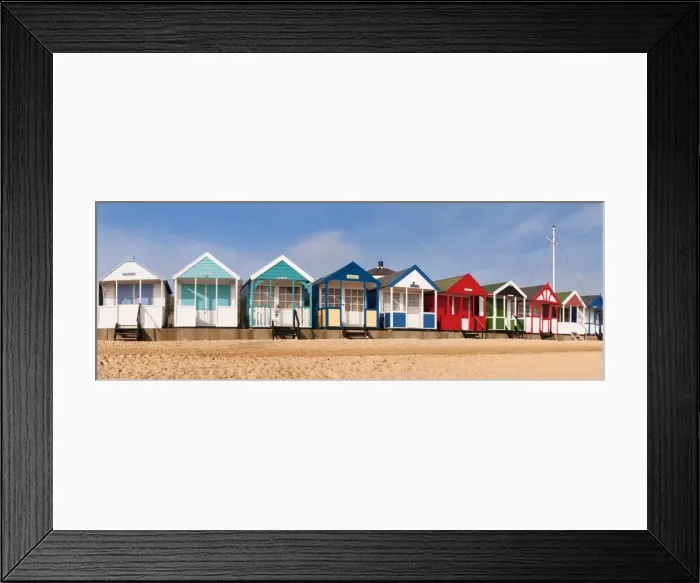 Framed Print : Beach huts in Southwold, Suffolk, UK Framed Print : Beach huts in Southwold, Suffolk, UK