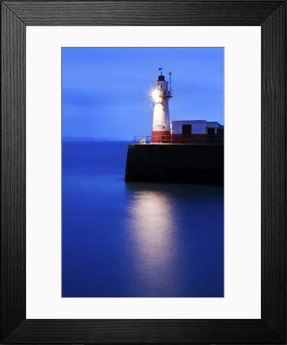 Framed Print : The Lighthouse at the end of the Newlyn Pier at dawn, long exposure, Newlyn, Cornwall, UK Framed Print : The Lighthouse at the end of the Newlyn Pier at dawn, long exposure, Newlyn, Cornwall, UK