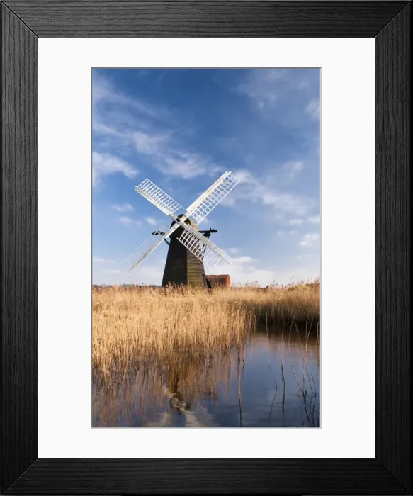 Framed Print : Herringfleet Drainage Mill, Suffolk, UK Framed Print : Herringfleet Drainage Mill, Suffolk, UK