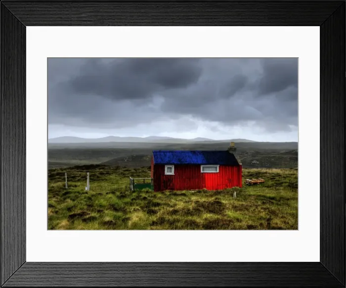 Framed Print : HDR image of a croft, Hebrides, Scotland, UK Framed Print : HDR image of a croft, Hebrides, Scotland, UK