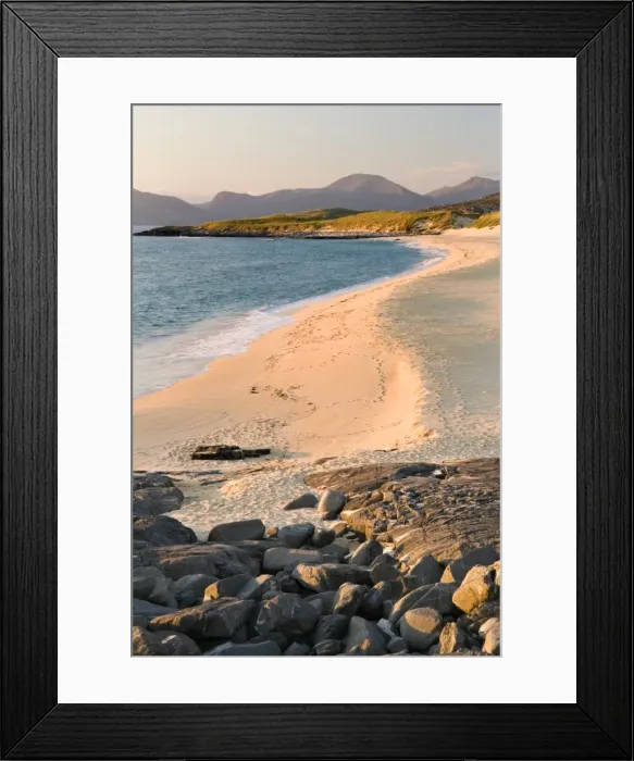 Framed Print : Sunset on Borve beach, Isle of Harris, Hebrides, Scotland, UK Framed Print : Sunset on Borve beach, Isle of Harris, Hebrides, Scotland, UK