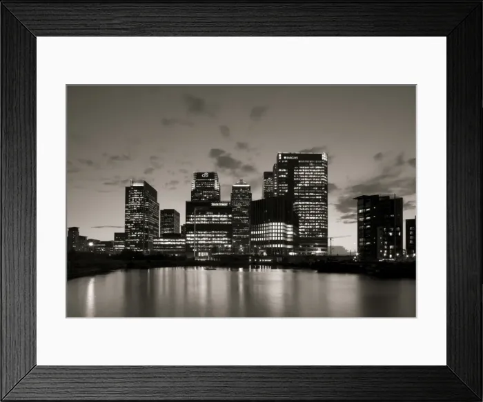 Framed Print : Canary Wharf, Docklands, London, England Framed Print : Canary Wharf, Docklands, London, England