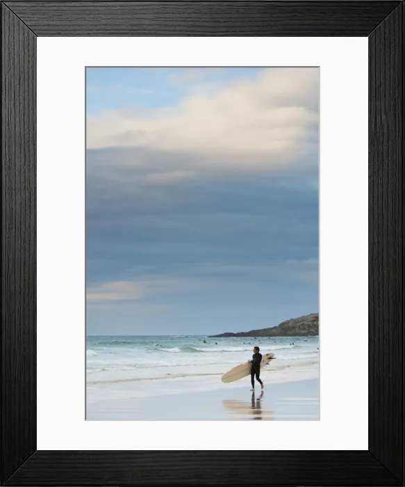 Framed Print : UK, England, Cornwall, Newquay, Fistral Beach, surfers Framed Print : UK, England, Cornwall, Newquay, Fistral Beach, surfers