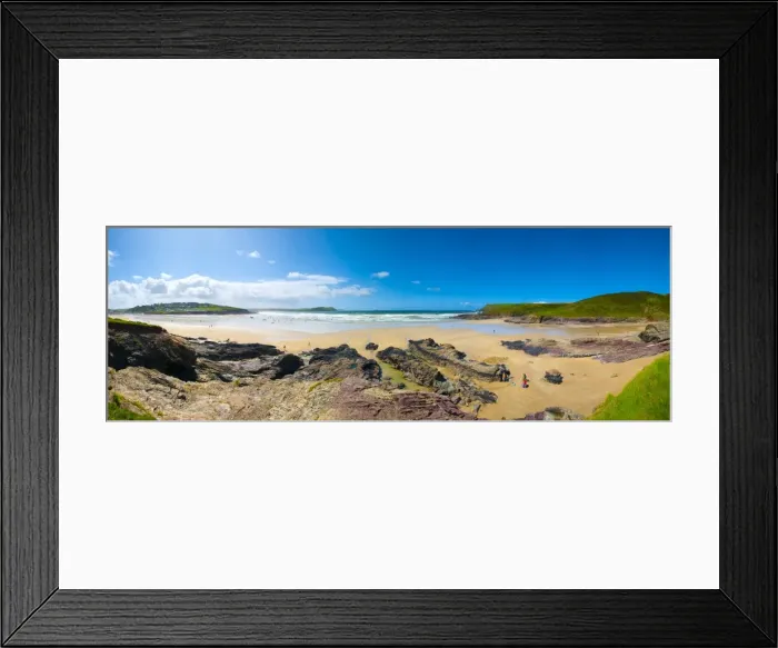 Framed Print : UK, England, Cornwall, Polzeath Beach Framed Print : UK, England, Cornwall, Polzeath Beach