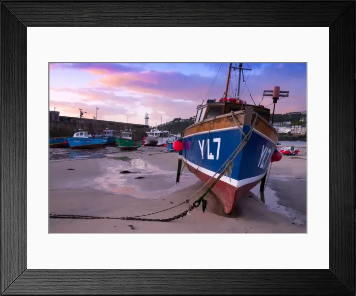 Framed Print : UK, England, Cornwall, St Ives Harbour Framed Print : UK, England, Cornwall, St Ives Harbour