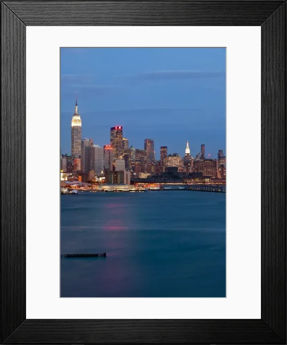 Framed Print : USA, New York City, Manhattan, Midtown across Hudson River Framed Print : USA, New York City, Manhattan, Midtown across Hudson River