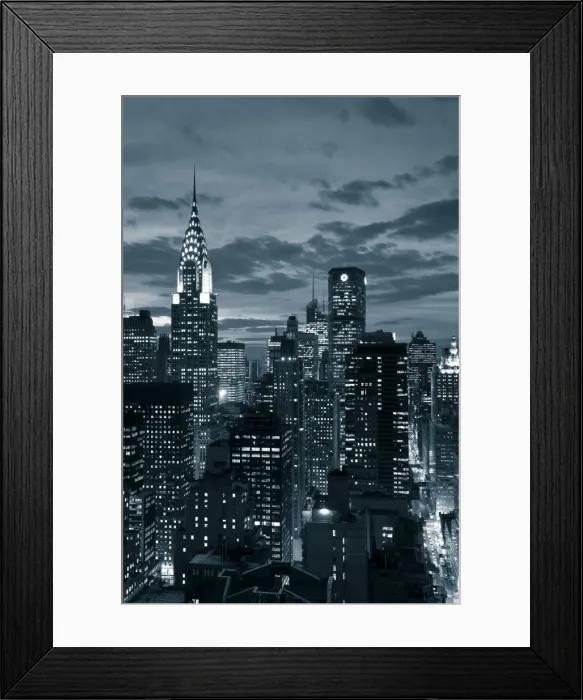 Framed Print : Chrysler Building & Midtown Manhattan Skyline, New York City, USA Framed Print : Chrysler Building & Midtown Manhattan Skyline, New York City, USA