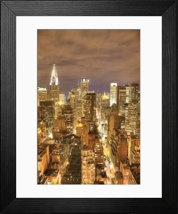 Framed Print : Chrysler Building & Midtown Manhattan Skyline, New York City, USA