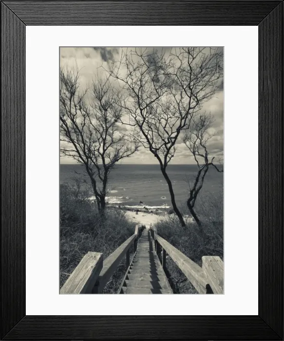 Framed Print : USA, New York, Long Island, Cutchogue, Horton Point LIghthouse stairs and Long Island Sound Framed Print : USA, New York, Long Island, Cutchogue, Horton Point LIghthouse stairs and Long Island Sound
