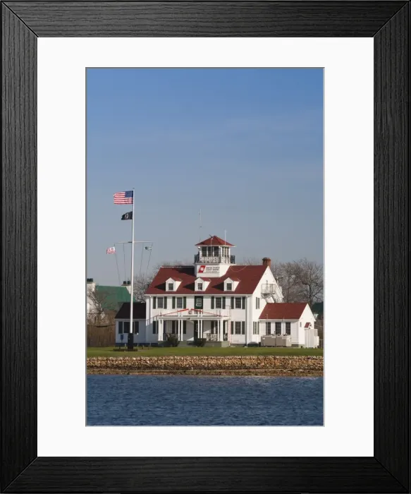 Framed Print : USA, New York, Long Island, Montauk, US Coast Guard Station Framed Print : USA, New York, Long Island, Montauk, US Coast Guard Station
