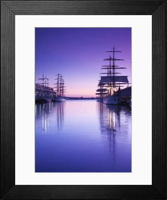 Framed Print : USA, Massachusetts, Boston, Sail Boston Tall Ships Festival, tall ships by World Trade Center Framed Print : USA, Massachusetts, Boston, Sail Boston Tall Ships Festival, tall ships by World Trade Center