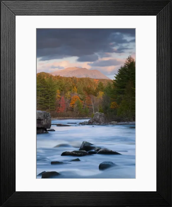 Framed Print : USA, Maine, West Branch of the Penobscot River and Mount Katahdin in Baxter State Park Framed Print : USA, Maine, West Branch of the Penobscot River and Mount Katahdin in Baxter State Park
