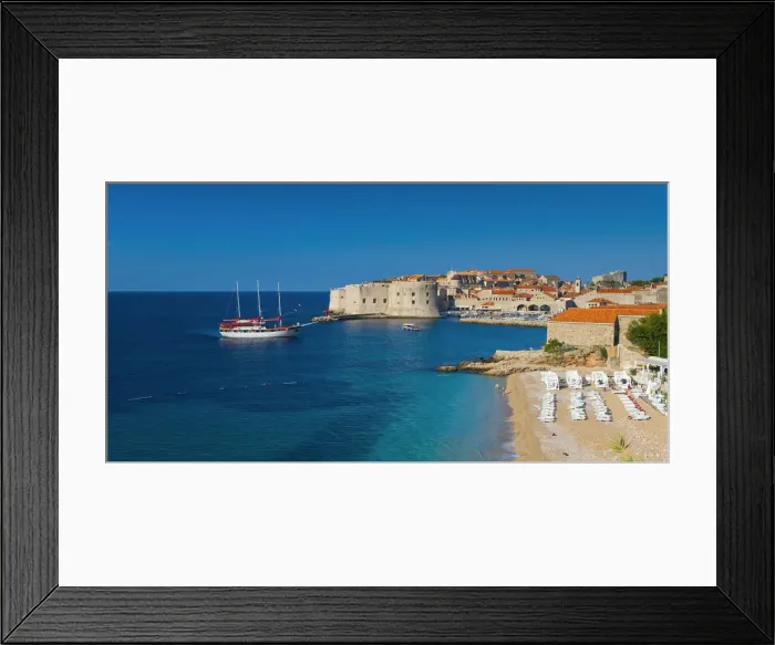 Framed Print : Croatia, Dalmatia, Dubrovnik, Old Town (Stari Grad)