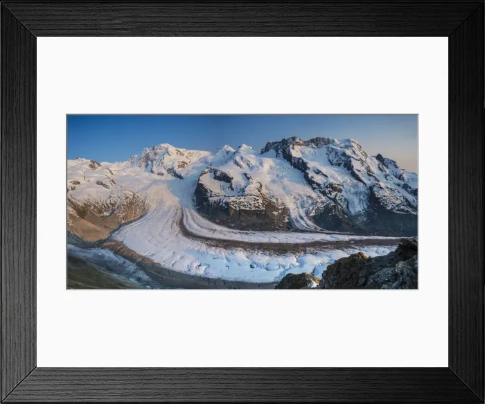 Framed Print : Monte Rosa range & Gornergletscher, Zermatt, Valais, Switzerland Framed Print : Monte Rosa range & Gornergletscher, Zermatt, Valais, Switzerland