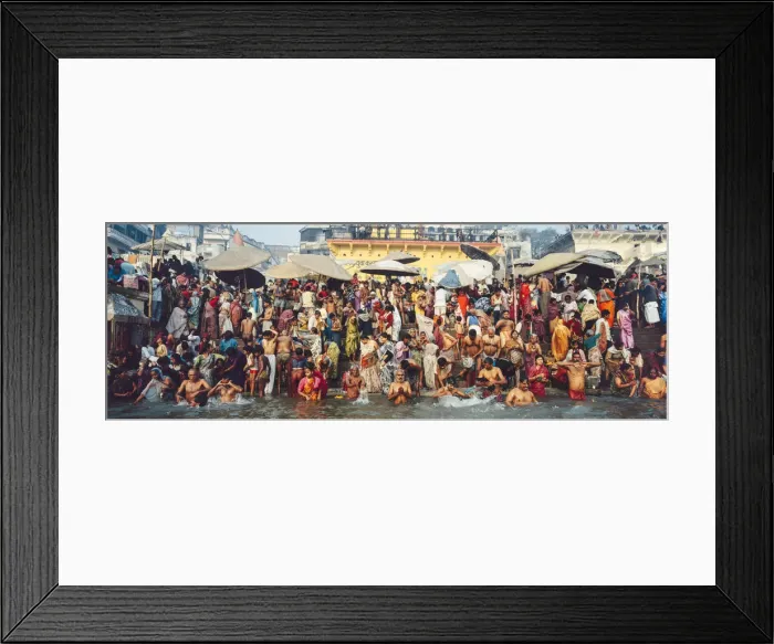 Framed Print : India Uttar Pradesh Varanasi (Benares) Religious Rites in the Holy Ganges Framed Print : India Uttar Pradesh Varanasi (Benares) Religious Rites in the Holy Ganges