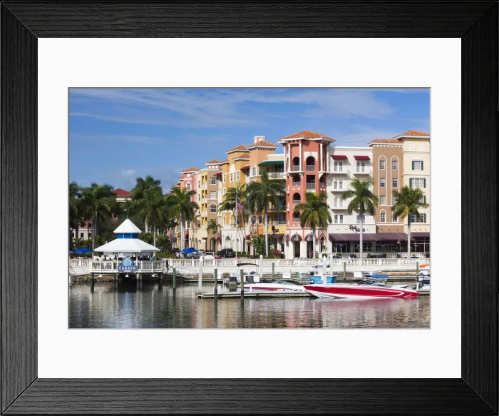 Framed Print : USA, Florida, Gulf Coast, Naples, Bayfront Framed Print : USA, Florida, Gulf Coast, Naples, Bayfront