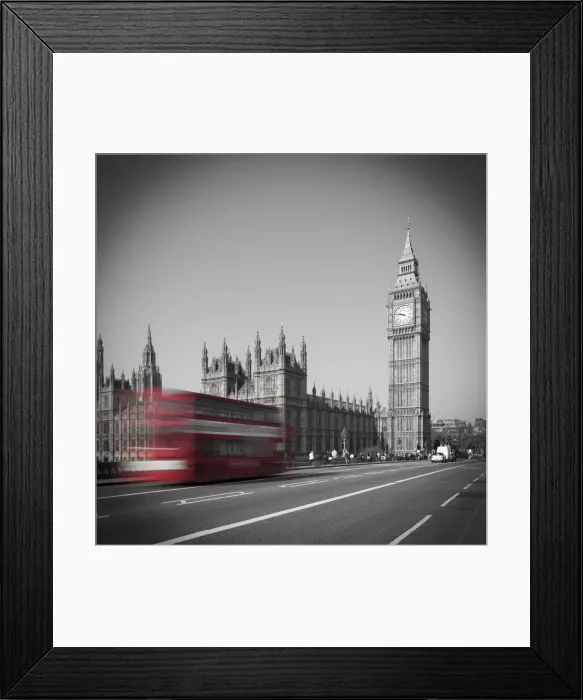 Framed Print : Bus and Big Ben, Houses of Parliament, London, England, UK Framed Print : Bus and Big Ben, Houses of Parliament, London, England, UK