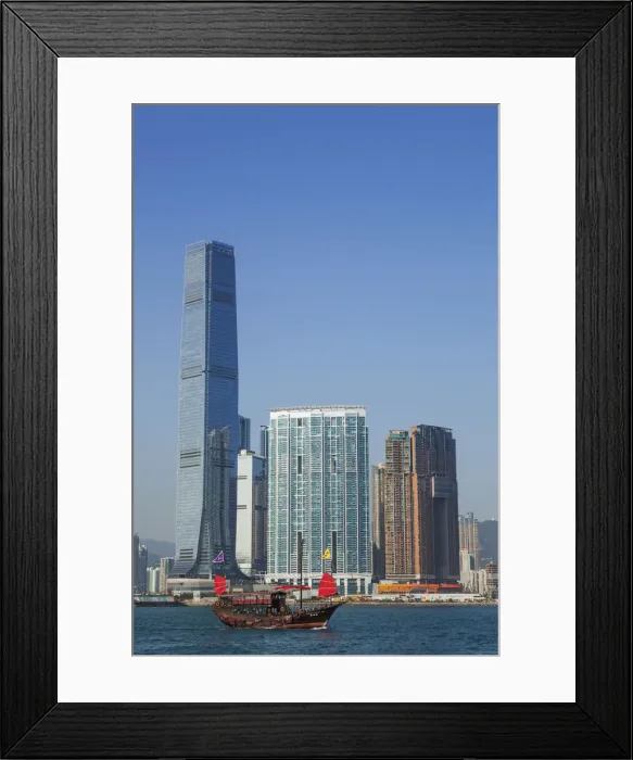 Framed Print : China, Hong Kong, Kowloon Skyline & International Commerce Centre Building (ICC) Framed Print : China, Hong Kong, Kowloon Skyline & International Commerce Centre Building (ICC)