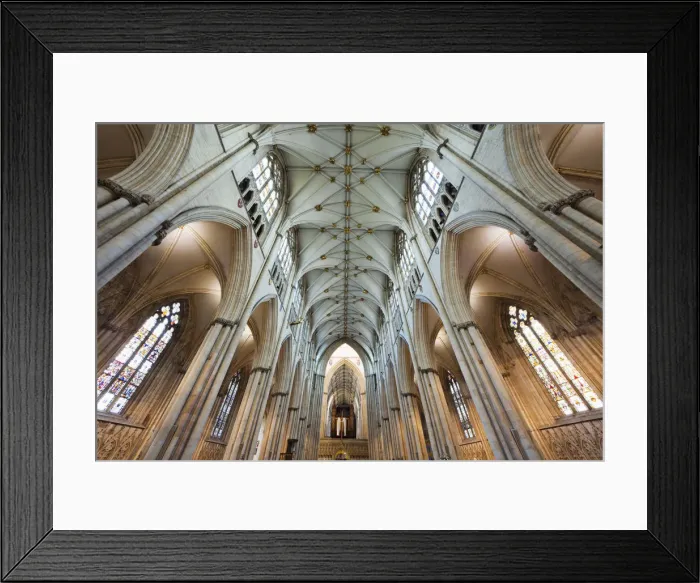 Framed Print : England, Yorkshire, York, York Minster, The Nave