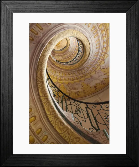 Framed Print : Austria, Wachau, Melk, The Abbey, Stairway in the Abbey Framed Print : Austria, Wachau, Melk, The Abbey, Stairway in the Abbey