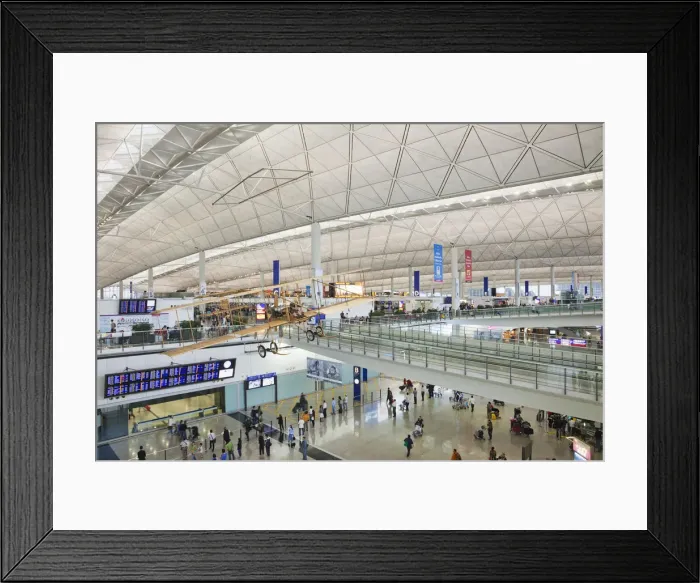 Framed Print : China, Hong Kong, Interior of Hong Kong International Airport Framed Print : China, Hong Kong, Interior of Hong Kong International Airport