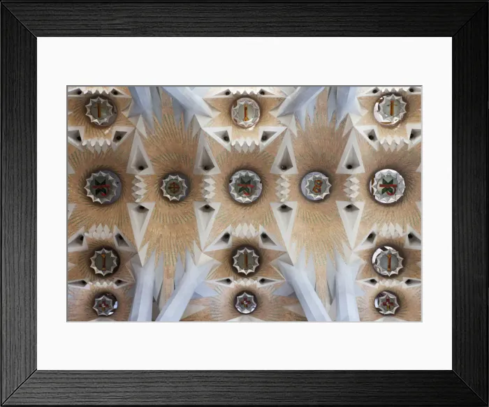Framed Print : Spain, Barcelona, Sagrada Familia, Interior Framed Print : Spain, Barcelona, Sagrada Familia, Interior