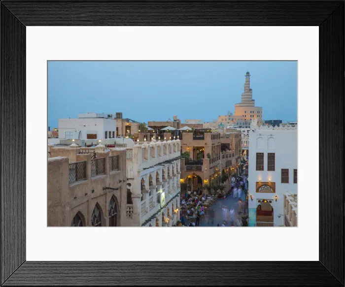 Framed Print : Qatar, Doha, Fanar Qatar Islamic Cultural Center and Souq Waqif Framed Print : Qatar, Doha, Fanar Qatar Islamic Cultural Center and Souq Waqif