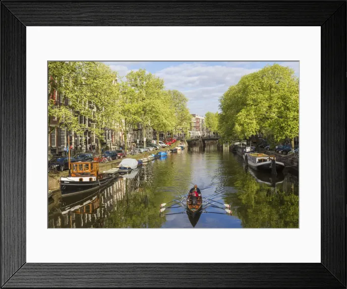 Framed Print : Canal, Amsterdam, Holland, Netherlands