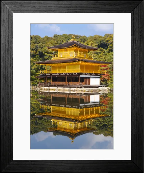 Framed Print : Asia, Japan, Honshu, Kansai Region, Kyoto, Kinkaku-ji or The Golden Pavilion, one Framed Print : Asia, Japan, Honshu, Kansai Region, Kyoto, Kinkaku-ji or The Golden Pavilion, one