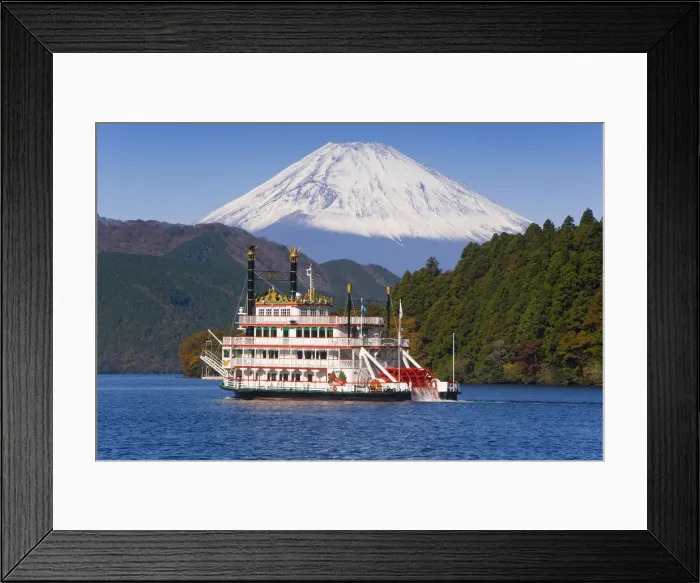 Framed Print : Japan, Central Honshu (Chubu), Fuji-Hakone-Izu National Park, Hakone, Tourist pleasure
